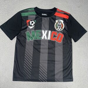 Fast Action Mexico Soccer Jersey Men's Sz M Black National Team Football Shirt